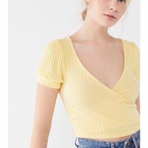 Puff sleeve wrap WHITE